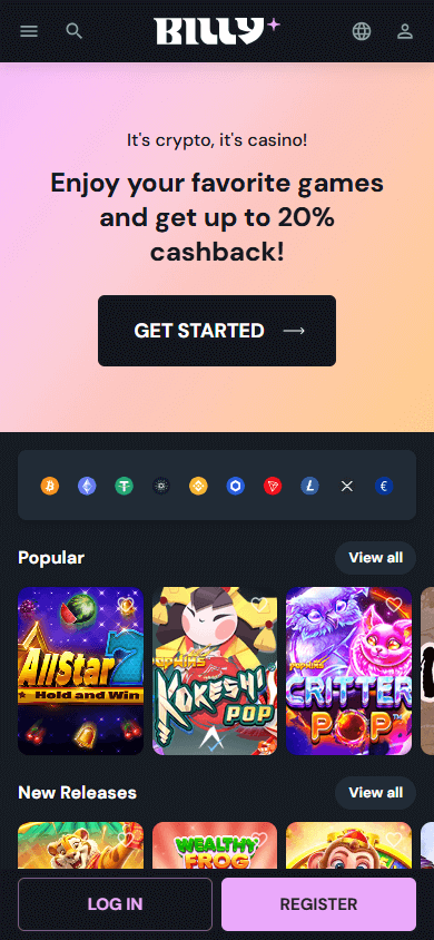 Billy Casino Mobile screenshot